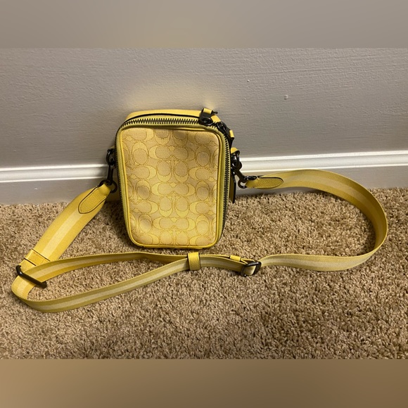 COACH Stanton Crossbody In Signature Jacquard Unisex Travel Bag Zip Closure - Picture 10 of 16